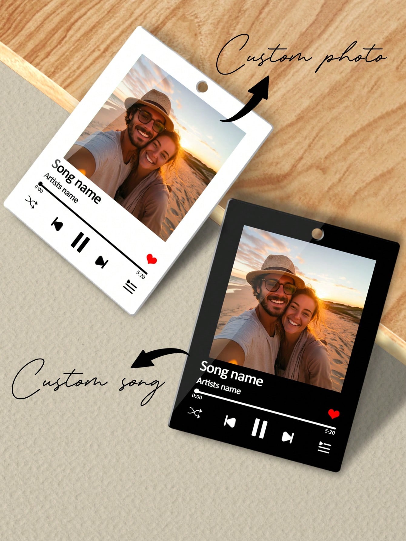 Custom Music Photo Acrylic Charm